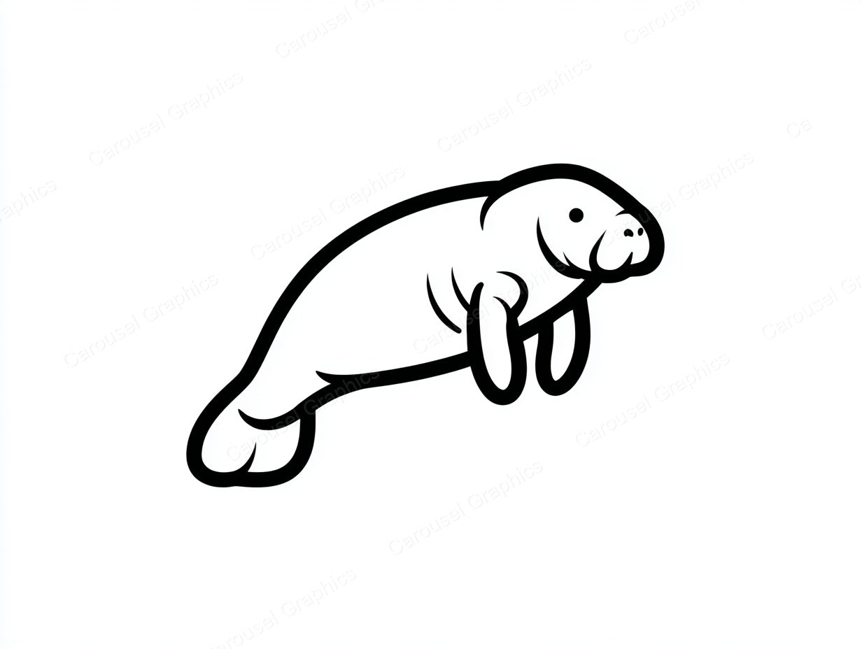 Manatee Vector Graphic preview