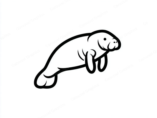 Manatee Vector Graphic preview