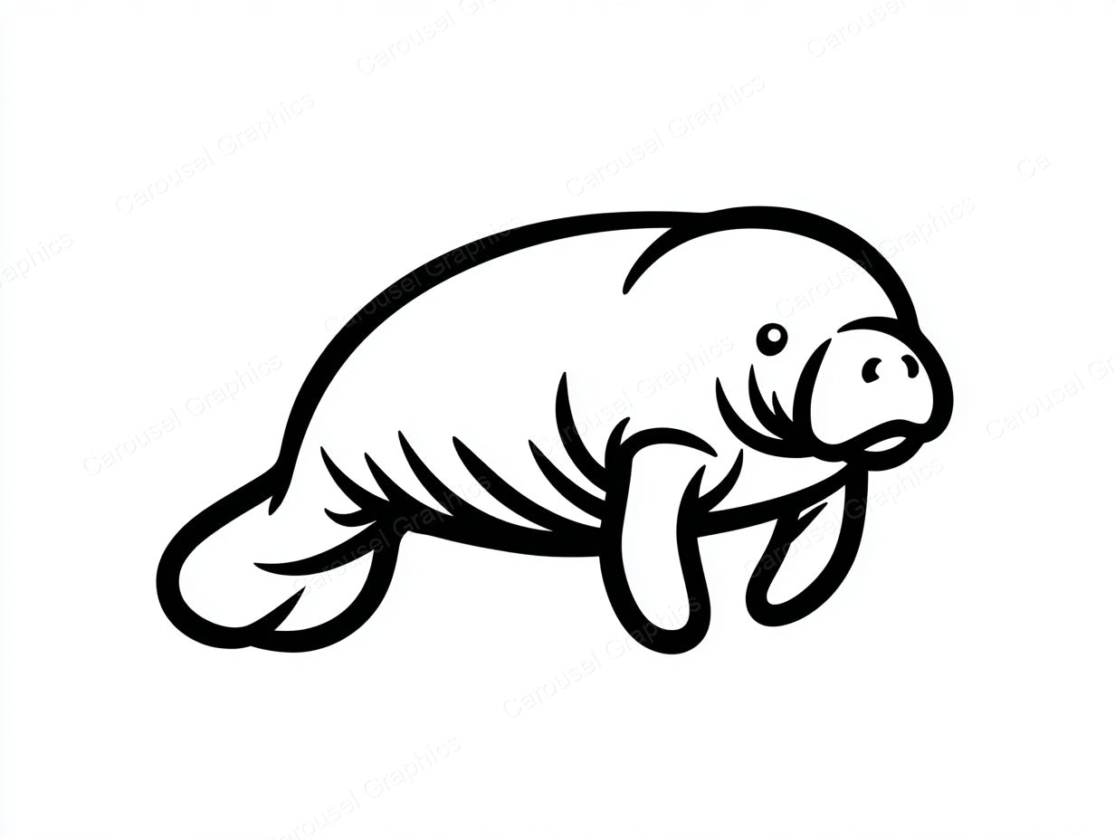 Manatee Vector Graphic preview