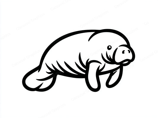 Manatee Vector Graphic preview