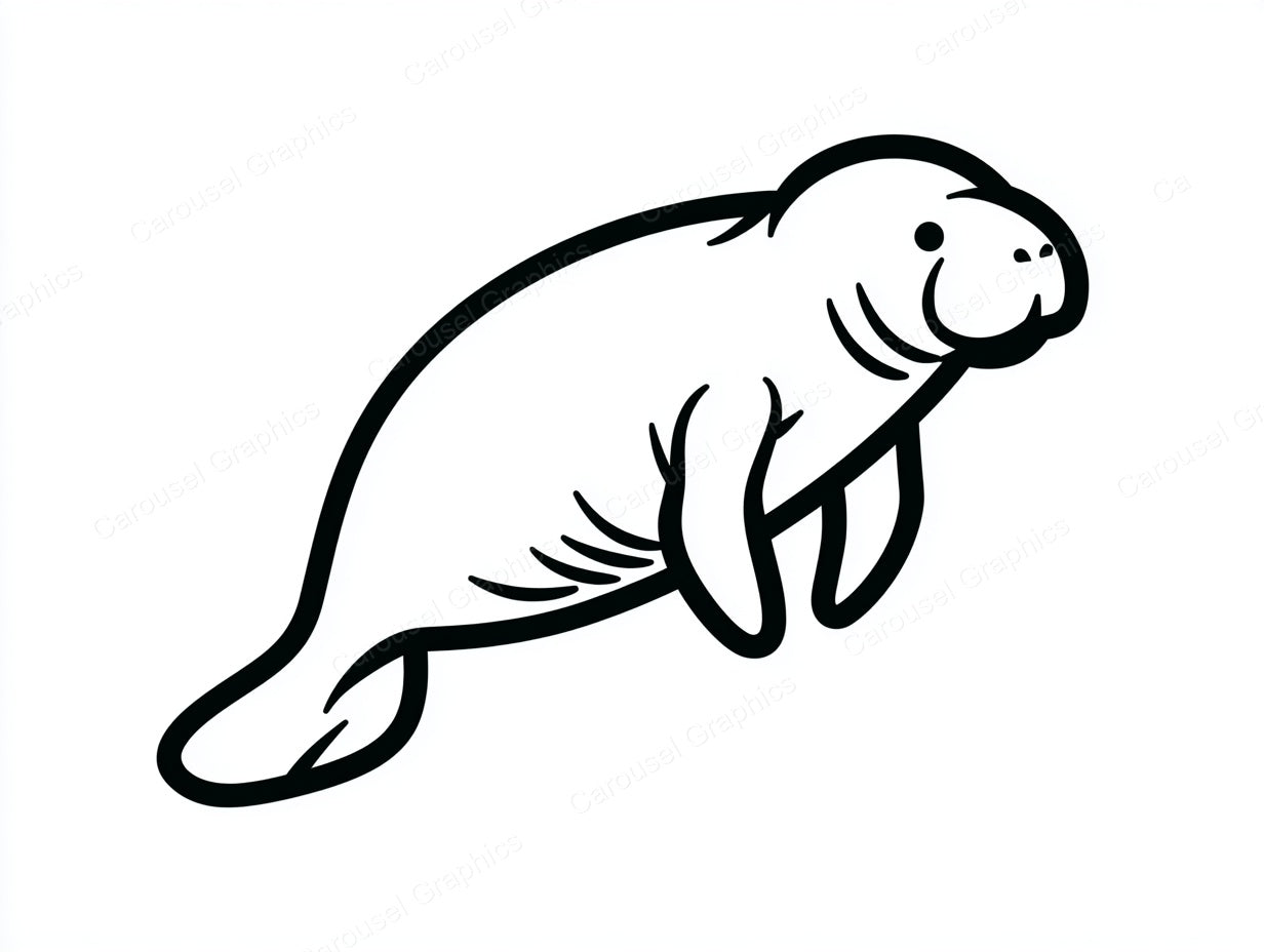 Manatee Vector Graphic preview