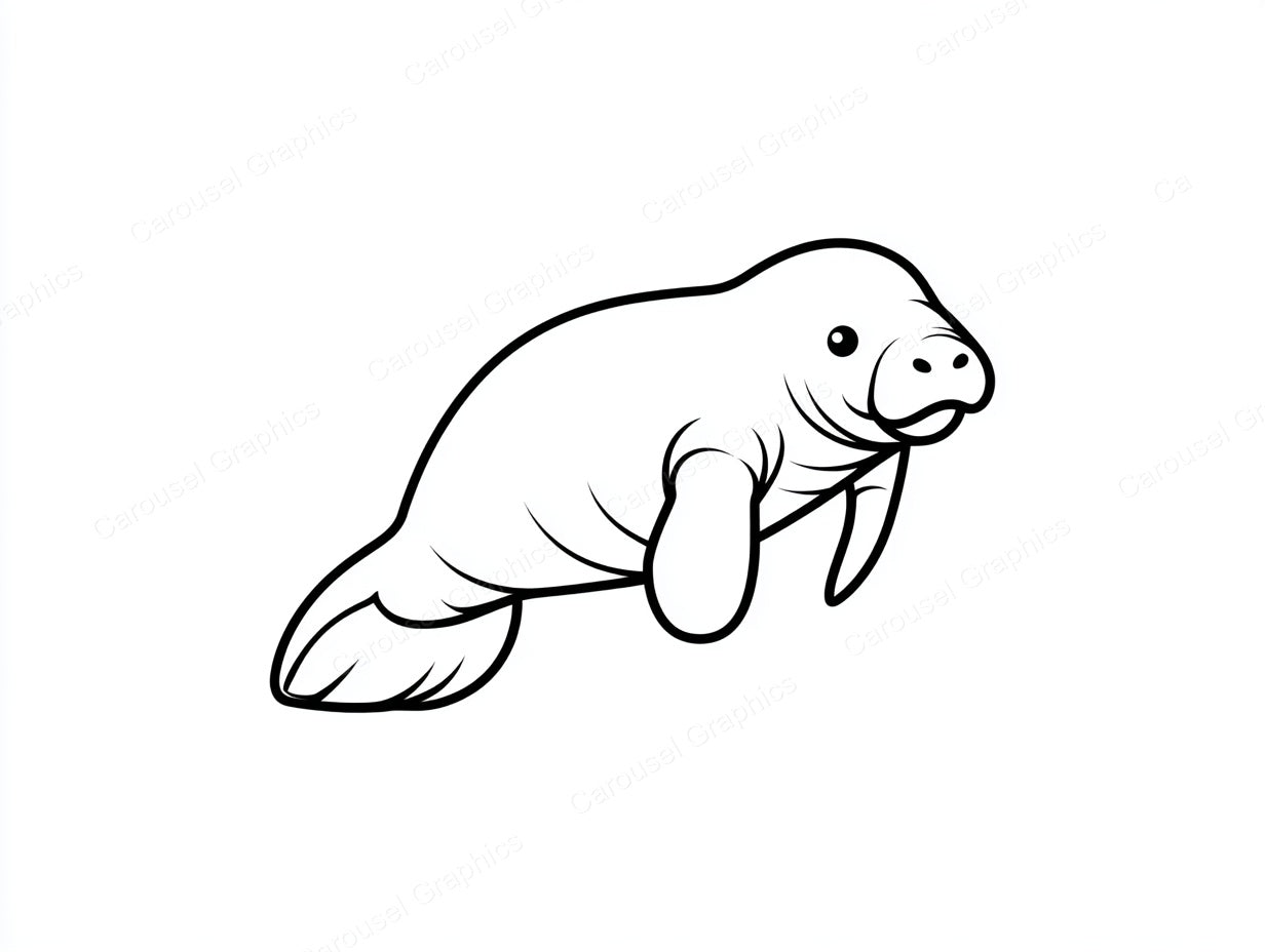 Manatee Vector Graphic preview