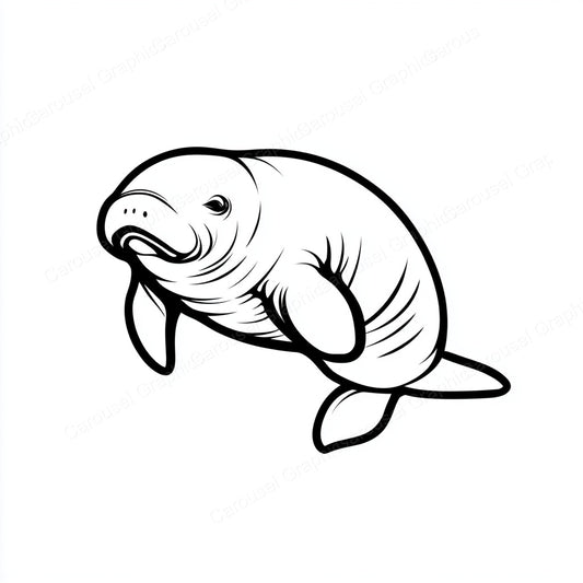 Manatee Vector Graphic preview