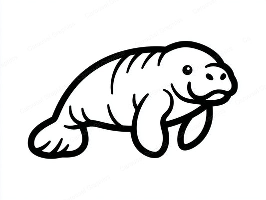 Manatee Vector Graphic preview