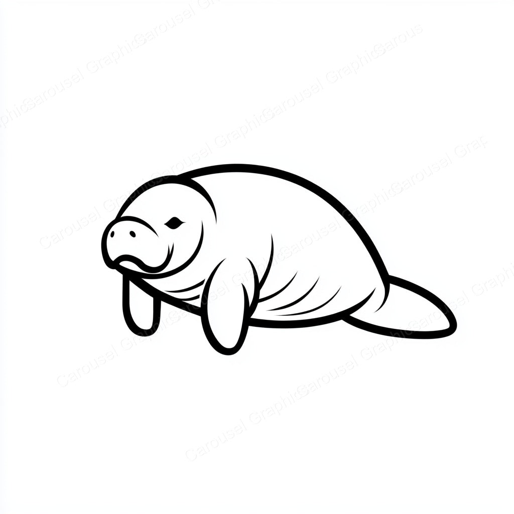 Manatee Vector Graphic preview