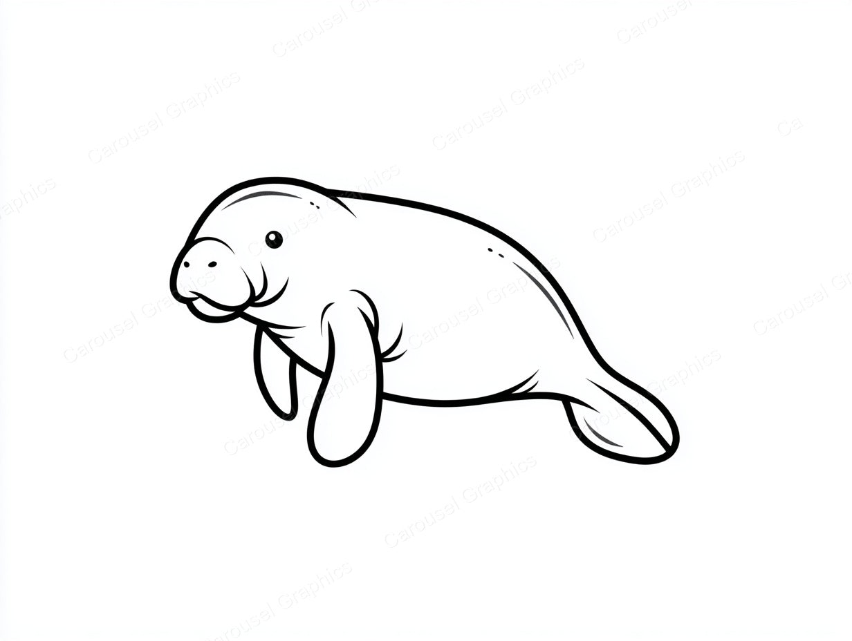 Manatee Vector Graphic preview