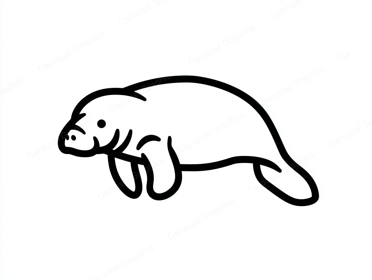 Manatee Vector Graphic preview