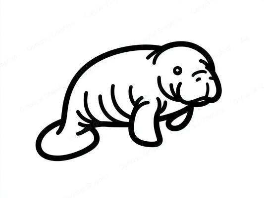 Manatee Vector Graphic preview
