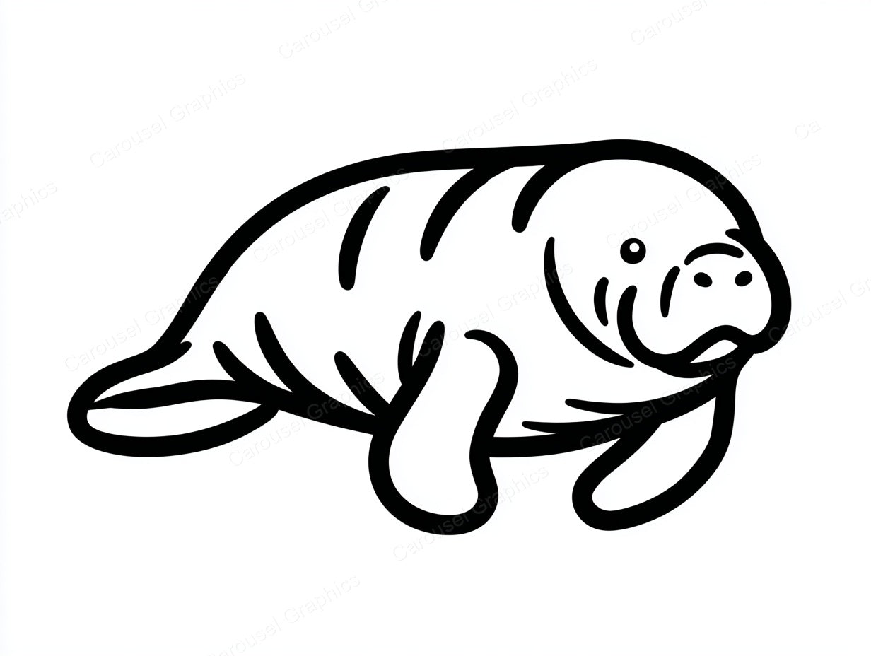 Manatee Vector Graphic preview