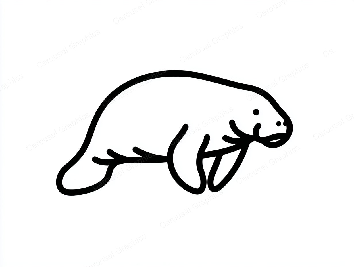 Manatee Vector Graphic preview
