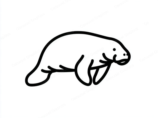 Manatee Vector Graphic preview