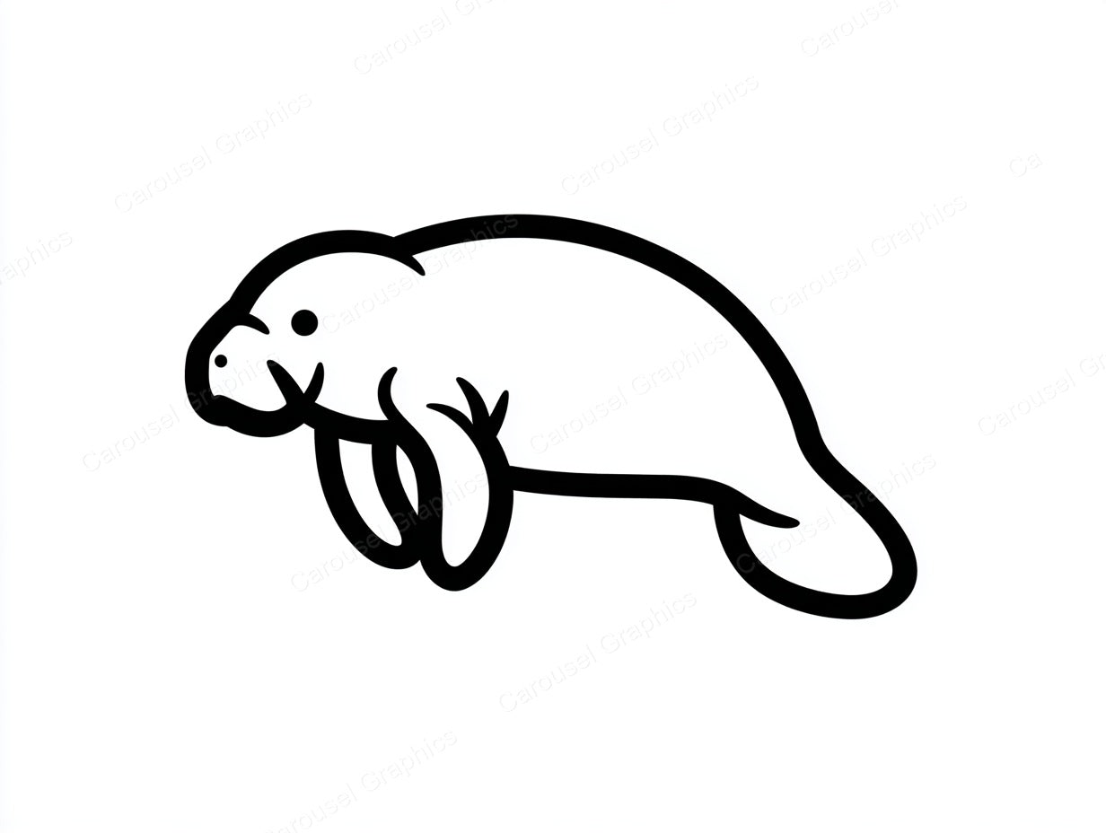 Manatee Vector Graphic preview