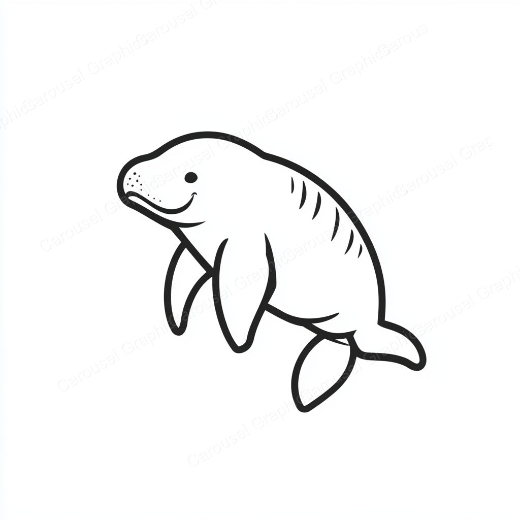 Manatee Vector Graphic preview