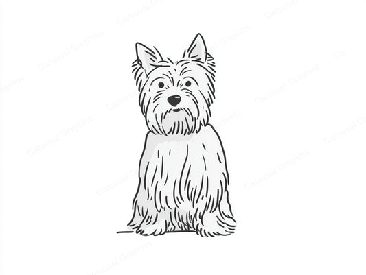 Yorkie Vector Graphic preview