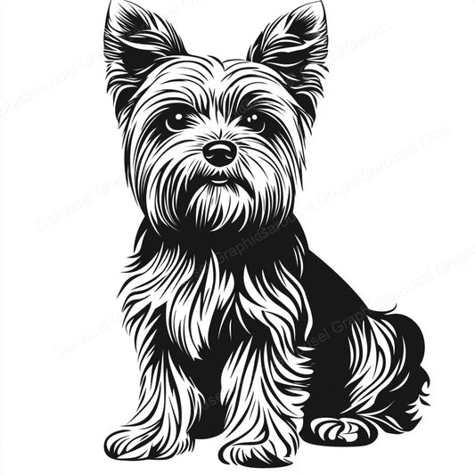 Yorkie Vector Graphic preview