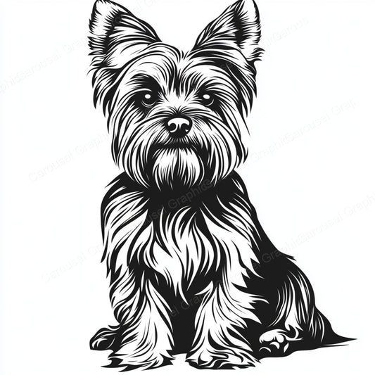 Yorkie Vector Graphic preview