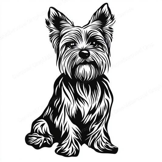 Yorkie Vector Graphic preview