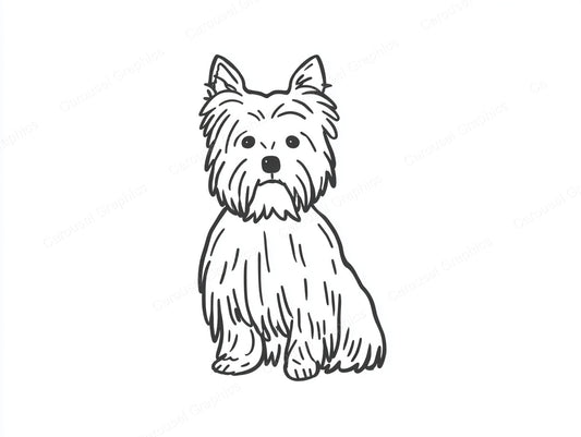 Yorkie Vector Graphic preview