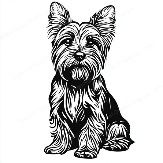 Yorkie Vector Graphic preview