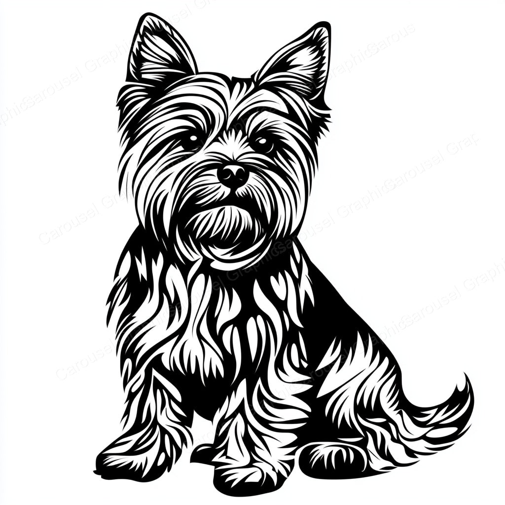 Yorkie Vector Graphic preview