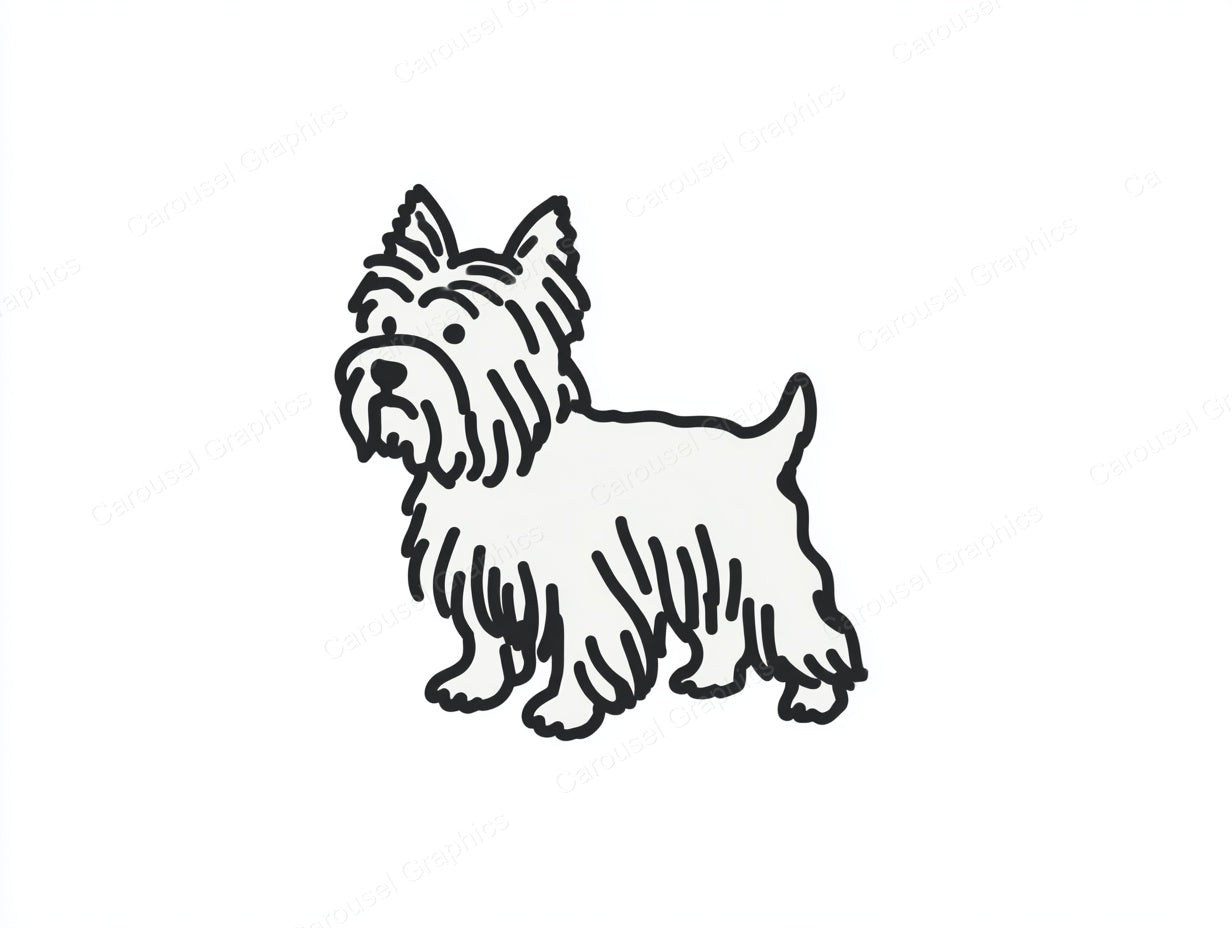 Yorkie Vector Graphic preview