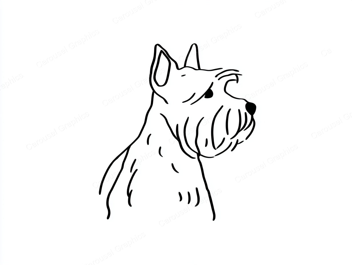 Yorkie Vector Graphic preview