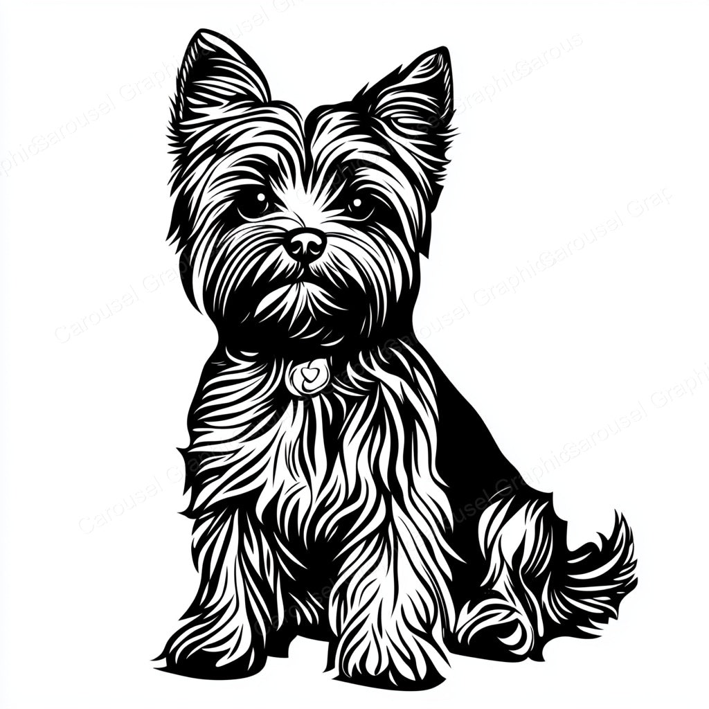Yorkie Vector Graphic preview