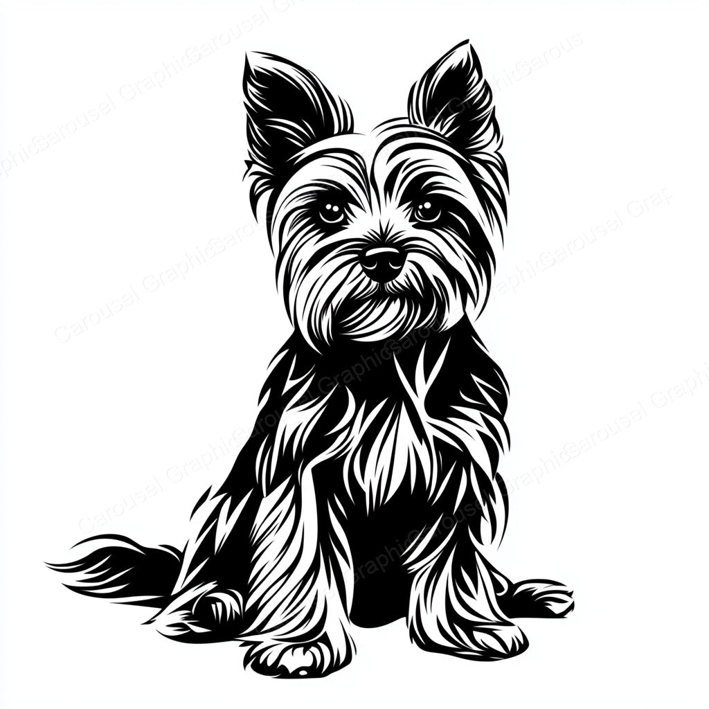 Yorkie Vector Graphic preview