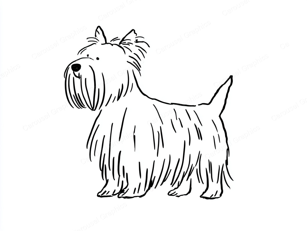 Yorkie Vector Graphic preview