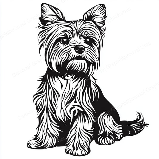 Yorkie Vector Graphic preview