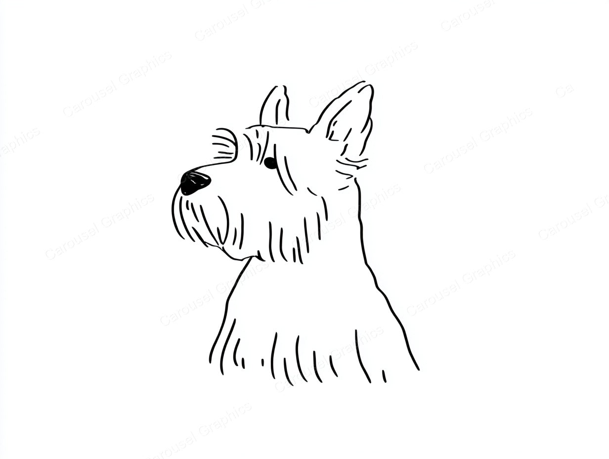 Yorkie Vector Graphic preview