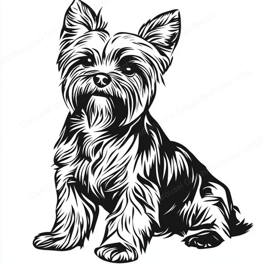 Yorkie Vector Graphic preview