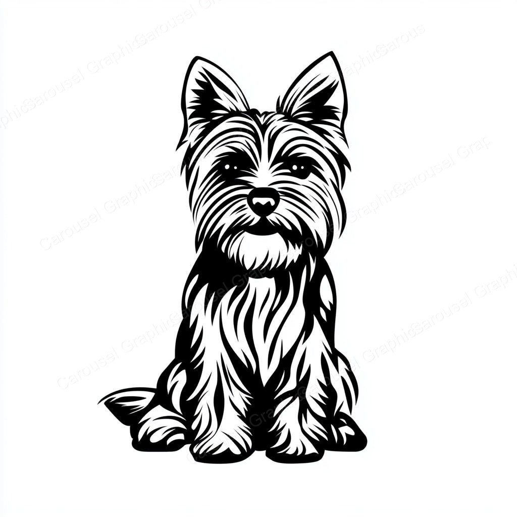 Yorkie Vector Graphic preview