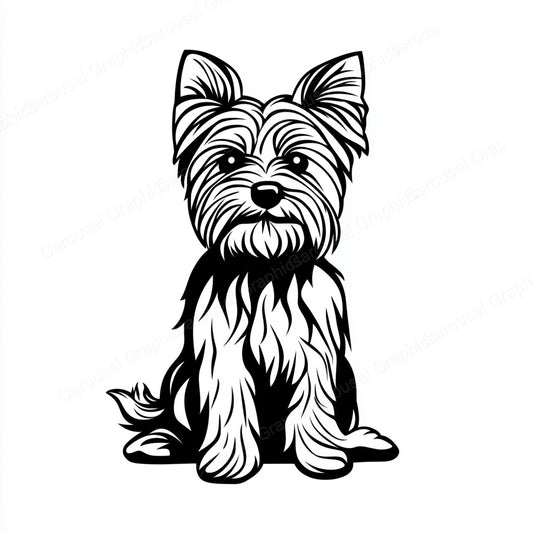 Yorkie Vector Graphic preview