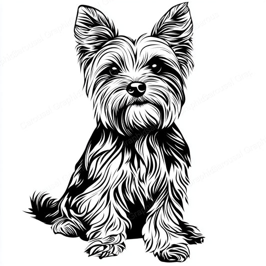 Yorkie Vector Graphic preview
