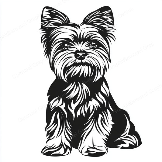 Yorkie Vector Graphic preview