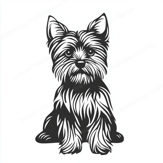 Yorkie Vector Graphic preview