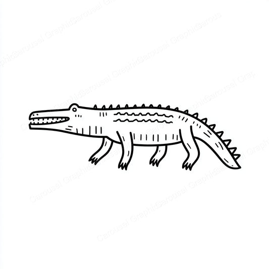 Alligator Vector Graphic preview