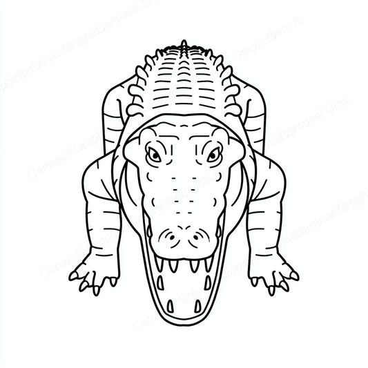 Alligator Vector Graphic preview