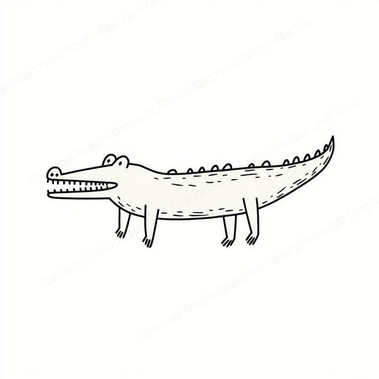 Alligator Vector Graphic preview