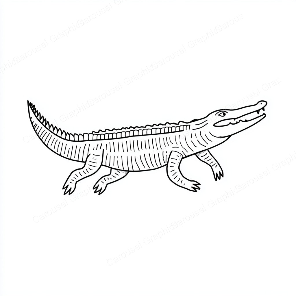 Alligator Vector Graphic preview