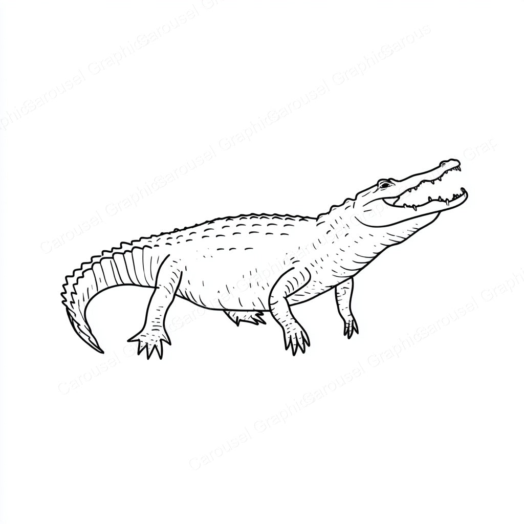 Alligator Vector Graphic preview
