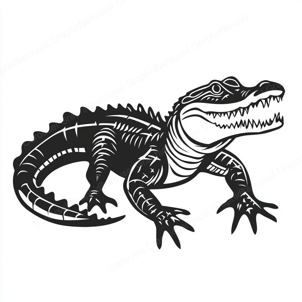 Alligator Vector Graphic preview