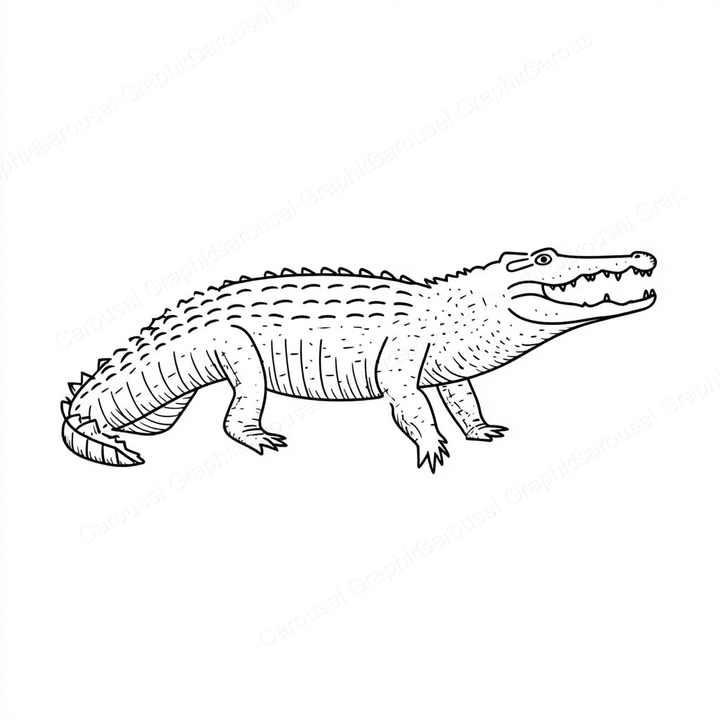 Alligator Vector Graphic preview