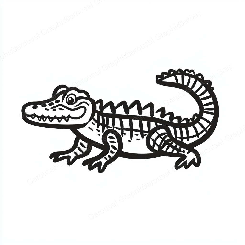 Alligator Vector Graphic preview