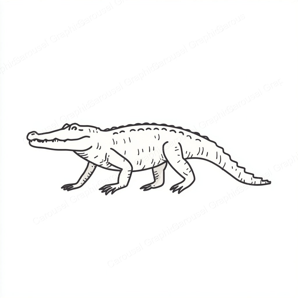 Alligator Vector Graphic preview