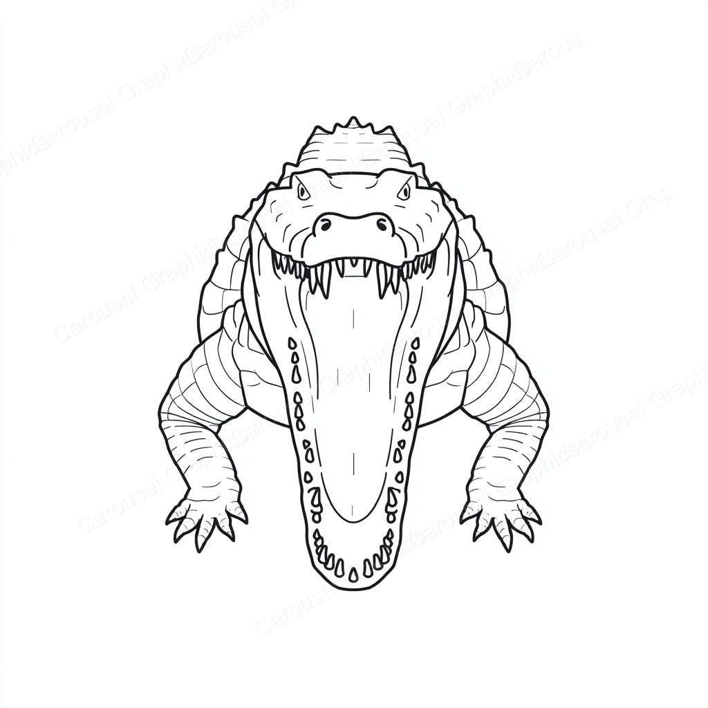 Alligator Vector Graphic preview