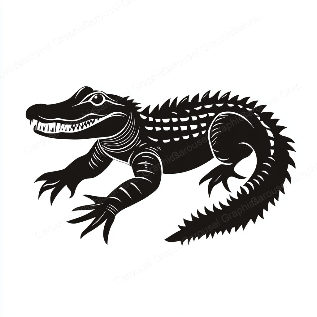 Alligator Vector Graphic preview