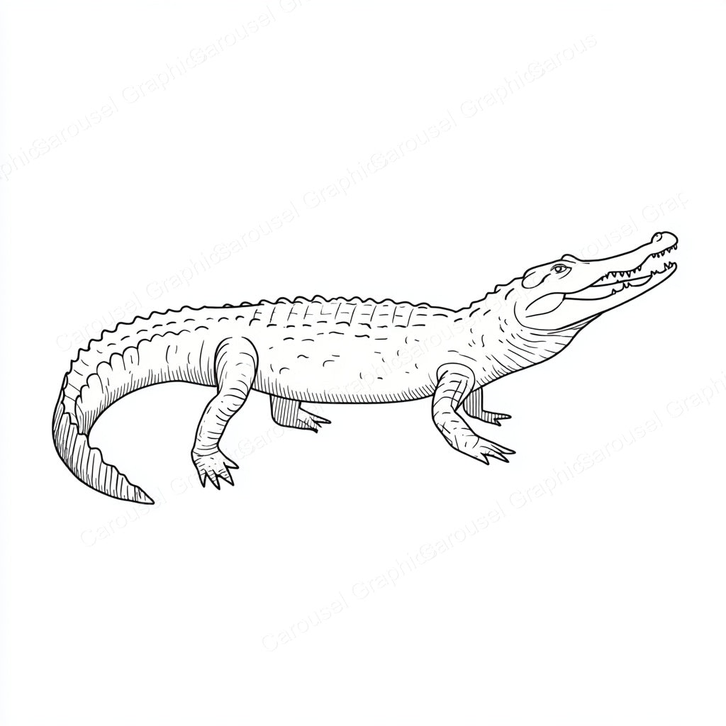 Alligator Vector Graphic preview