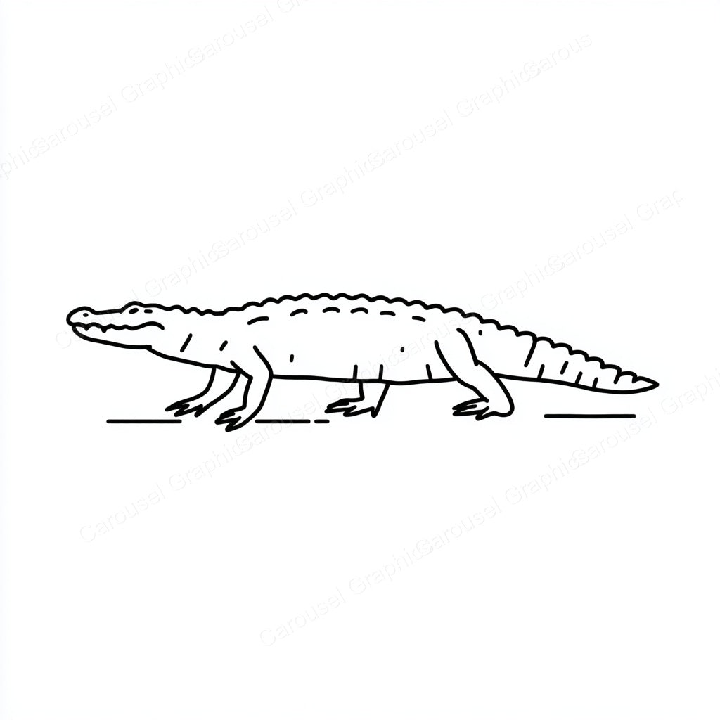 Alligator Vector Graphic preview